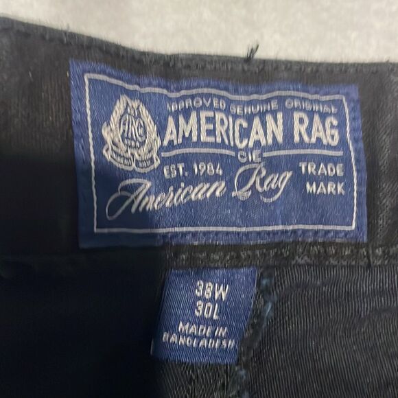 American Rag Ripped Distressed Blue Black Jeans Men’s Sz 38/30 - Picture 8 of 13